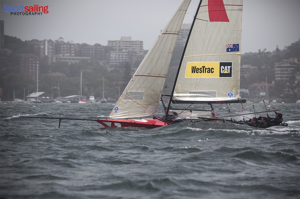 Gotta Luv it 7 sailing to a Championship win  - 18ft Skiff JJ Giltinan Championships2013 - Race 7 © Beth Morley - Sport Sailing Photography http://www.sportsailingphotography.com